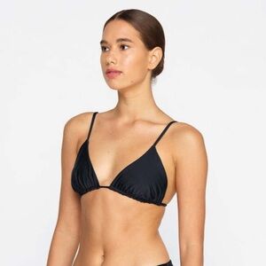 NWOT Mikoh Catalina Black Triangle Bikini Top